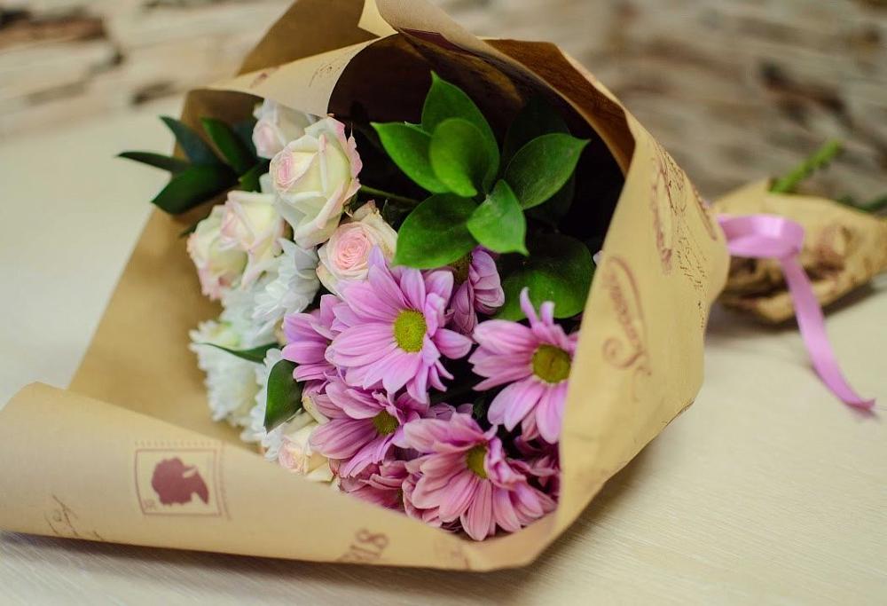 Букет цветов из: Розы и Хризантемы в Ядрино