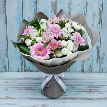 Букет цветов из:  Герберы, Альстромерии и Хризантемы в Ядрино