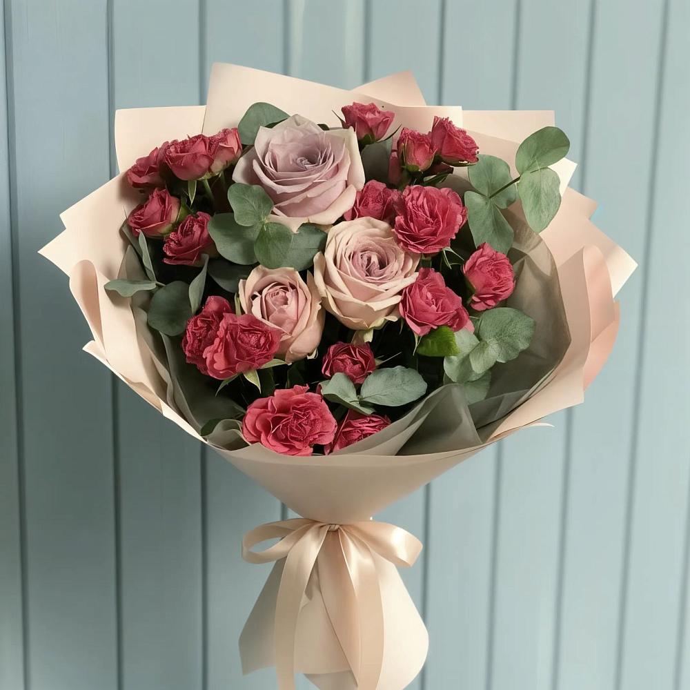 Букет цветов из: Гвоздики и Розы в Ядрино