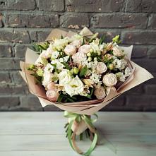 Букет цветов из:  Альстромерии, Розы и Хризантемы в Ядрино