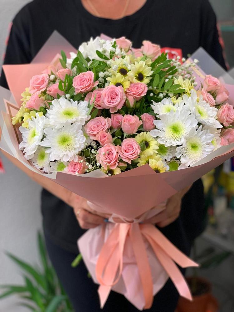 Букет цветов из: Розы и Хризантемы в Ядрино