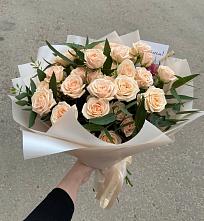 Букет Кремовые розы Латте в Ядрино