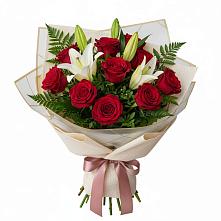 Букет цветов из:  Лилии и Розы в Ядрино