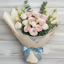 Букет цветов из:  Лизиантусы в Ядрино