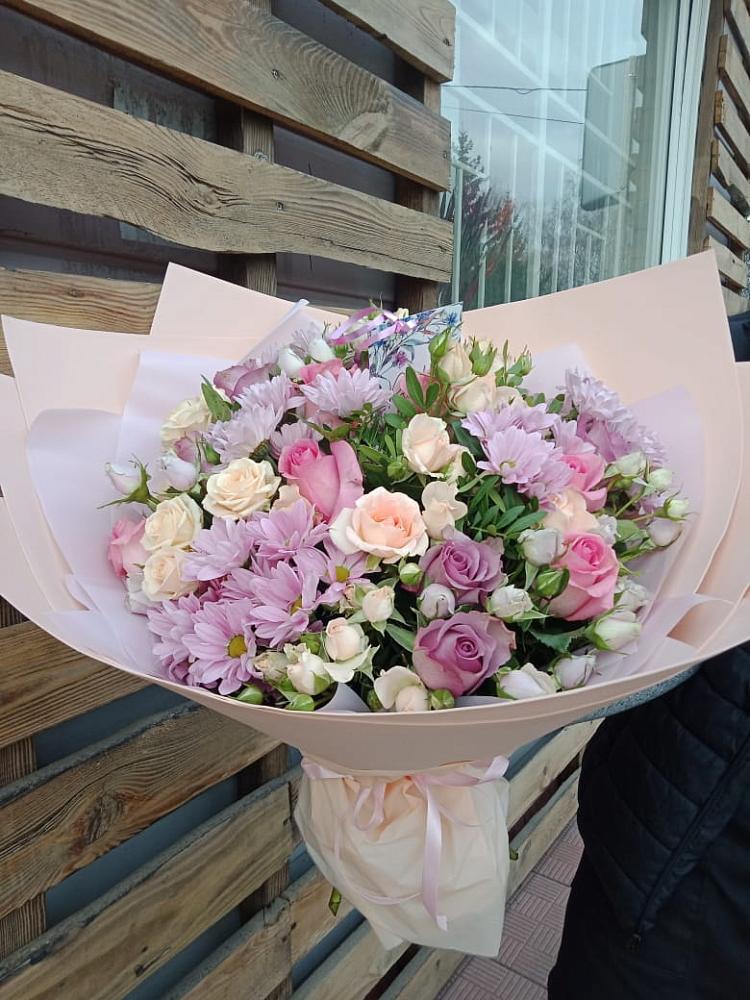 Букет цветов из: Розы и Хризантемы в Ядрино