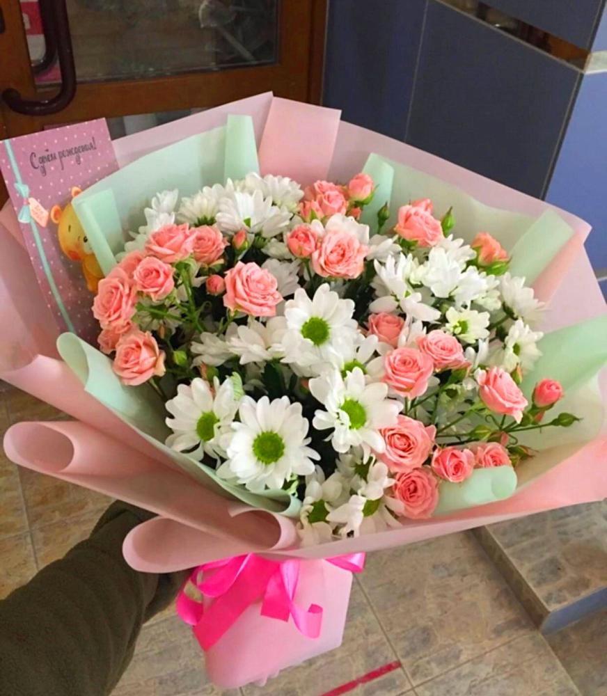 Букет цветов из: Розы и Хризантемы в Ядрино