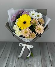Букет цветов из:  Розы, Герберы и Хризантемы в Ядрино