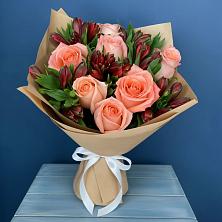 Букет цветов из:  Розы и Альстромерии в Ядрино