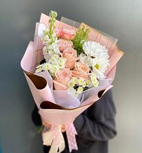 Букет цветов из:  Хризантемы и Розы в Ядрино