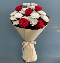 Букет цветов из:  Розы и Хризантемы #REPLACE_PRED# Ядрино
