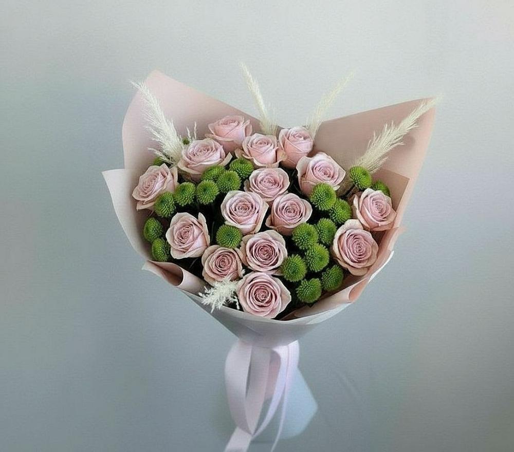 Букет цветов из: Розы и Хризантемы в Ядрино