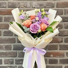 Букет цветов из:  Лизиантусы и Розы #REPLACE_PRED# Ядрино