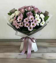 Букет цветов из:  Хризантемы и Розы в Ядрино