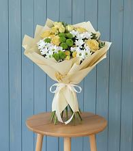 Букет цветов из:  Хризантемы и Розы в Ядрино