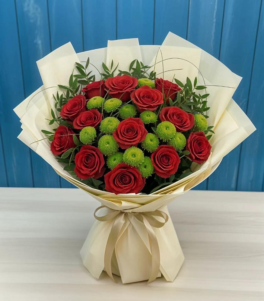 Букет цветов из: Розы и Хризантемы в Ядрино