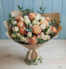 Букет цветов из:  Альстромерии и Розы в Ядрино